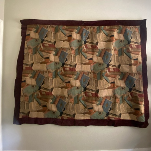 VINTAGE WALL TAPESTRY LIBRARY MOTIF5ft x 6Ft